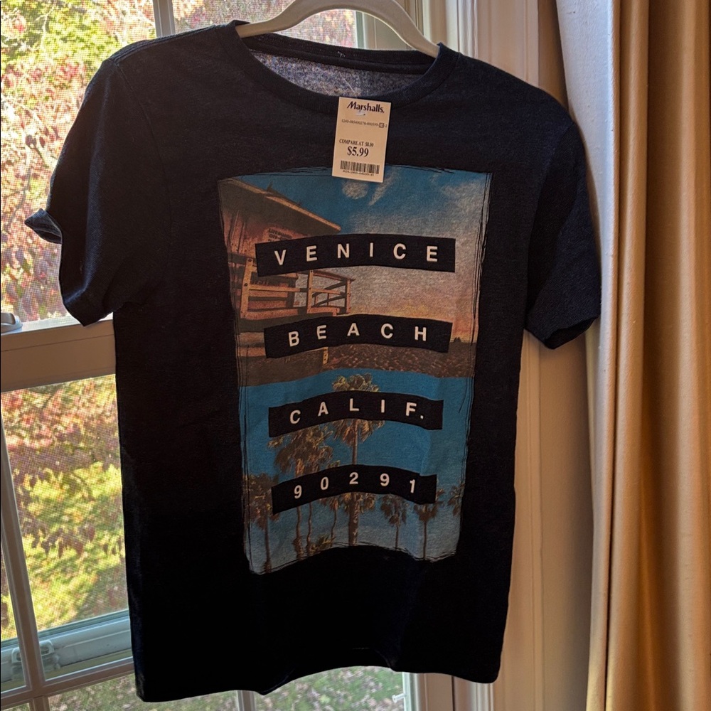 Marshalls Navy and Blue Graphic Tee